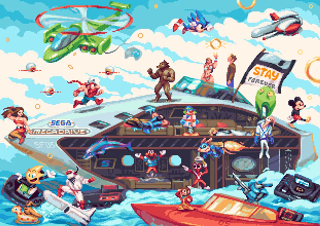 Vessels of Gaming Artwork: Mega Drive