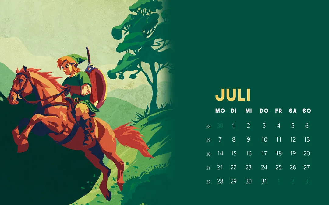 Kalender-Desktops Q3 2025