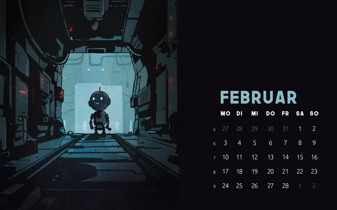 Kalender-Desktops Q1 2025