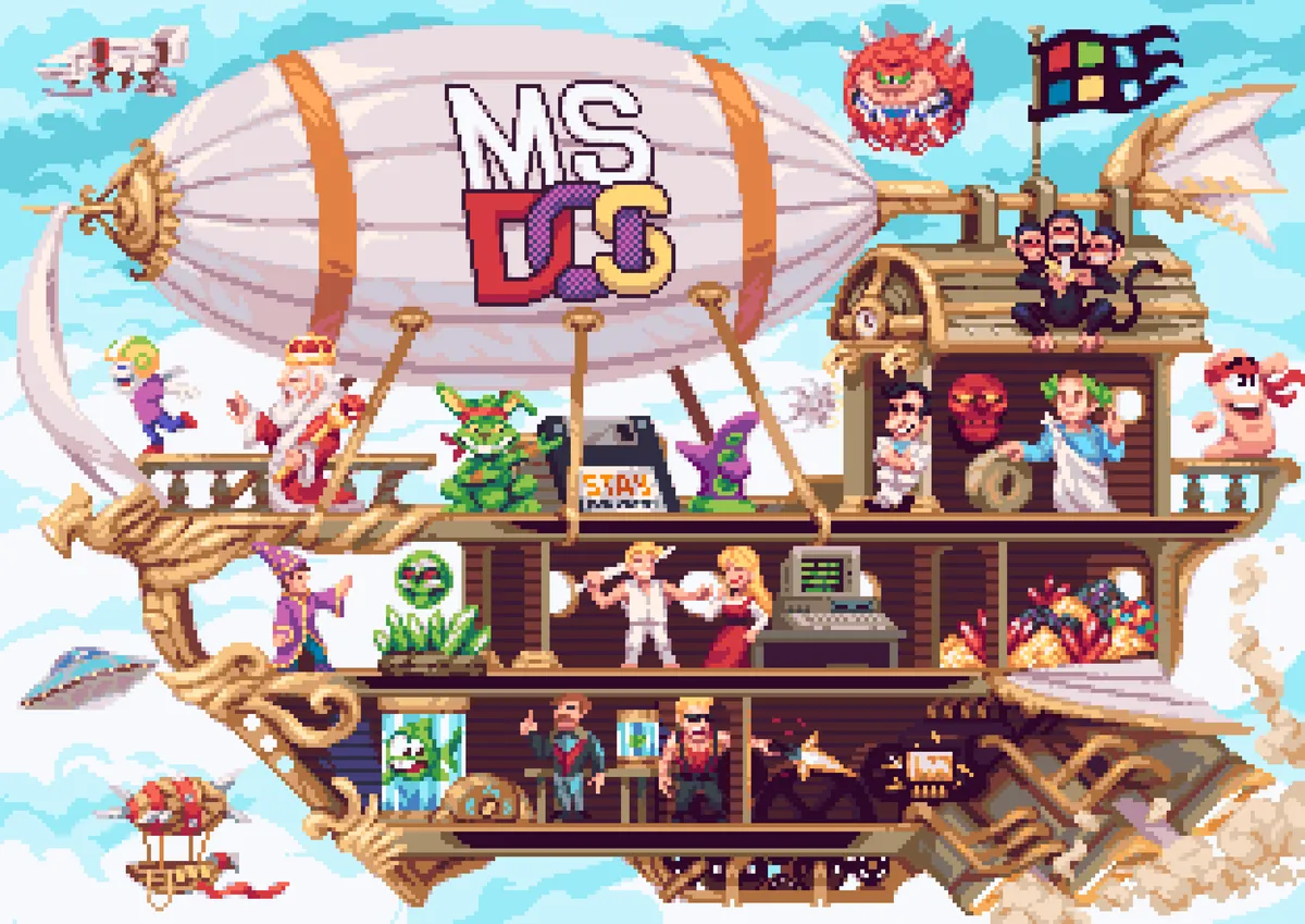 Vessels of Gaming Artwork: MS-DOS