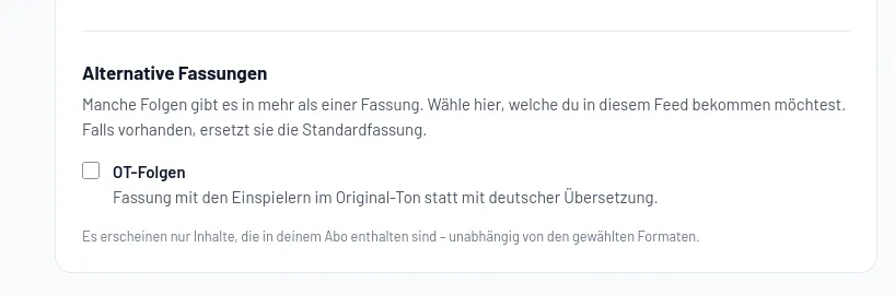 Version 1.2 der Webseite ist live (Feed-Builder-Erweiterung)